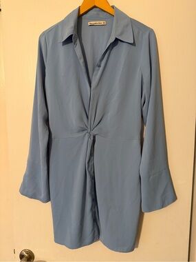 Abercrombie & Fitch | Long Sleeve Twist Front Shirt Dress Medium